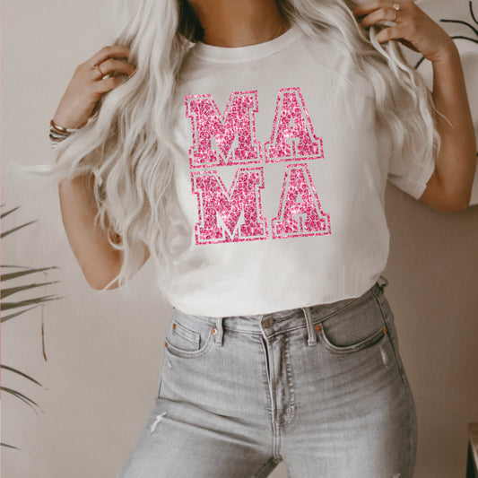 PINK LEOPARD MAMA (GRAPHIC TEE) 177ED