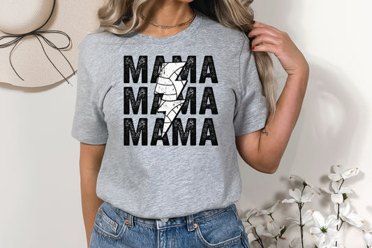 VOLLEYBALL MAMA STACKED-BOLT (GRAPHIC TEE) 3072