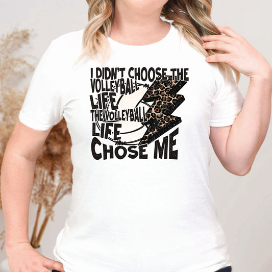 VOLLEYBALL LIFE CHOSE ME Graphic Tee 350SUP