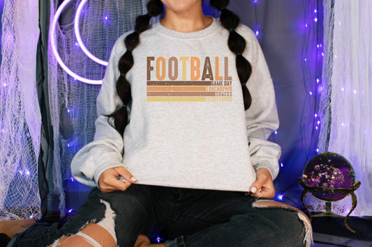 VINTAGE FOOTBALL STACKED  (GRAPHIC TEE) 359PO