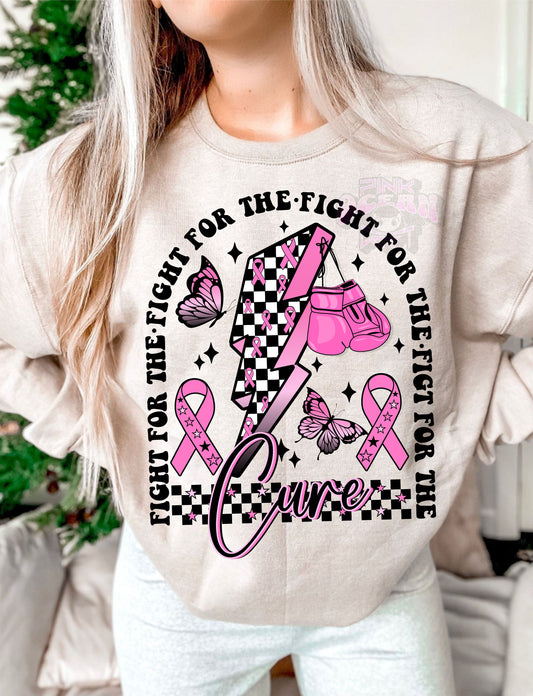 FIGHT FOR A CURE-PINK GRAPHIC TEE 401AZ