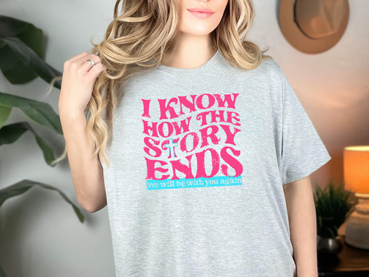 I KNOW HOW THE STORY ENDS-PINK (GRAPHIC TEE) 4562KPI