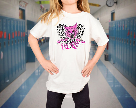 YOUTH COME ON PINK WILDCATS Graphic Tee 5518KD