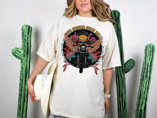 GIVE HEAVEN SOME HELL-MOTORCYCLE (GRAPHIC TEE) 8876